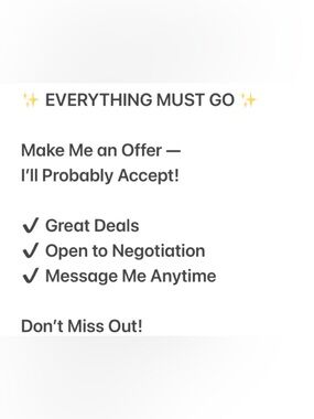 ✨ EVERYTHING MUST GO ✨